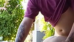 Horny Couple Fucking Backyard