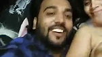 GF BF after sex in hotel room