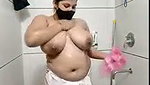 Beautiful bhabhi showing  taking bath