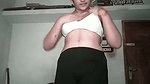 Beautiful girl showing her huge boobs