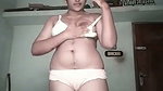 Beautiful girl showing her huge boobs