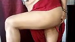 Mature aunty showing her pussy  finger in her ass