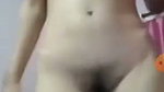 Sexy girl showing her pink pussy on vc