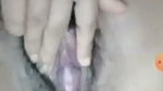 Sexy girl showing her pink pussy on vc