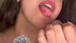 Beautiful hot Mumbai girl suck white dilo