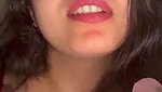 Beautiful hot Mumbai girl suck white dilo