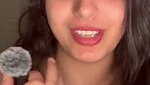 Beautiful hot Mumbai girl suck white dilo
