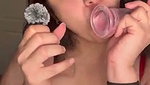 Beautiful hot Mumbai girl suck white dilo