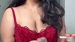 Beautiful Mumbai girl cleaning white dilo  show her ass