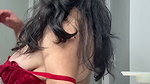 Hot girl washing her dilo  showing her ass