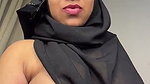 Muslim aunty showing her huge boobs  pressing