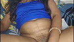 Aunty drilling her pussy with dilo
