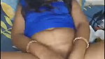Aunty drilling her pussy with dilo