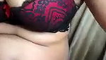 Aunty showing her pink pussy  rubing