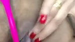 Aunty showing her pink pussy  rubing