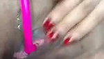 Aunty showing her pink pussy  rubing