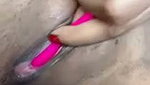 Aunty showing her pink pussy  rubing
