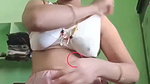 Aunty showing her pussy  boob