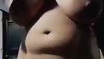 Beautiful Bengali girl showing her huge boobs