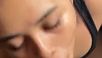 Beautiful Delhi girl sucking cock  cum on her face