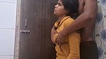 Beautiful girl give Blowjob  fuck in Doggy position in bathroom