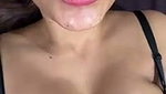 Beautiful girl talking  showing her boobs  pussy