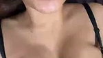 Beautiful girl talking  showing her boobs  pussy