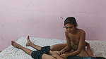 Beautiful slim girl give Blowjob