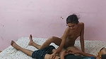 Beautiful slim girl give Blowjob
