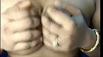 bhabhi pressing hard his boob