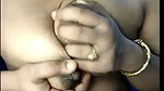 bhabhi pressing hard his boob