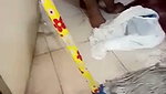 Big ass aunty washing her dress  showing