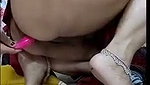 Hot bhabhi showing her asshole  drilling with pink dilo