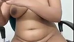 Hot delhi bhabhi showing  Masturbating on chair