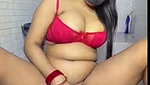Hot girl showing her pussy in bathroom