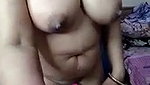 Sexy aunty showing her figure