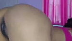 Sexy slim girl destroying her ass with cucumber