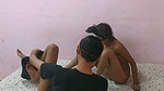 Slim girlfriend give Blowjob  riding
