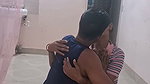 Slim girlfriend showing her boobs give Blowjob  riding