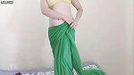 Dimplia Draping Ultra Low Waist Saree with Almost Pussy & Ass Crack Show