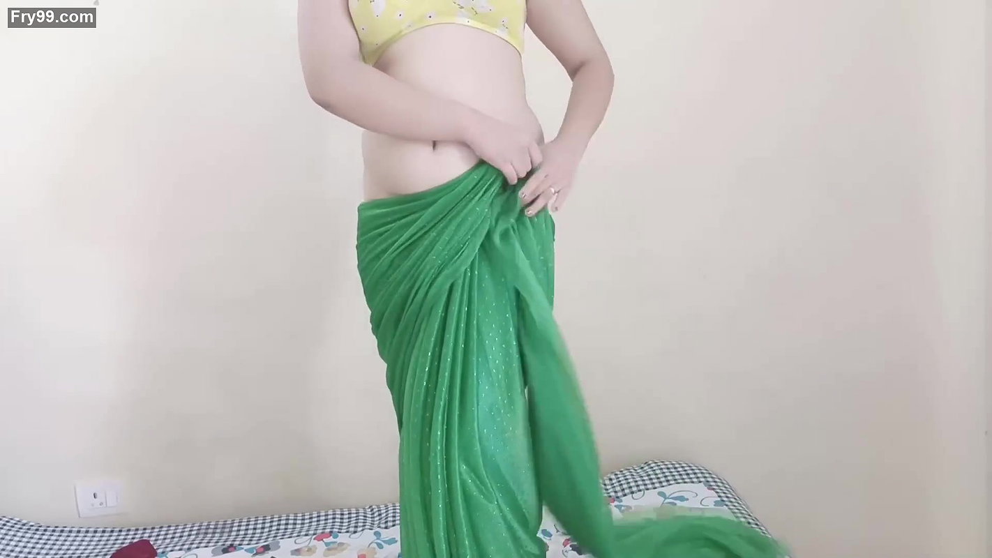 Dimplia Draping Ultra Low Waist Saree with Almost Pussy & Ass Crack Show