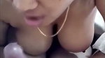 Girlfriend giving Blowjob to his bf dick