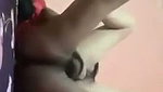 Horny girlfriend fucking hard in Doggy position on bed
