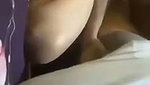 Horny girlfriend fucking hard in Doggy position on bed