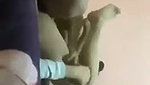 Horny girlfriend fucking hard in Doggy position on bed