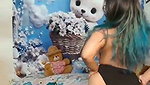 Hot aunty showing her huge boobs
