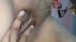 Husband putting honey on pussy  licking