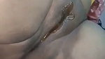 Husband putting honey on pussy  licking