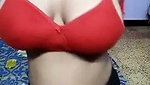 Sexy girl showing her cute boobs