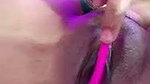 Sexy girl showing her pussy  drill with pink dilo